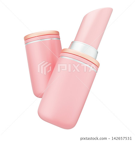 Metallic Lipsticks. 3D Illustration for Beauty Makeup and Cosmetic Concepts Metallic Lipsticks. 3D Illustration for Beauty Makeup and Cosmetic Concepts 142657531