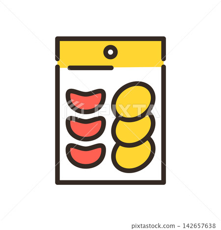 Dried fruit icon Dried fruit icon 142657638