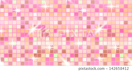 Background champagne disco sequin pink glitter bg gold pattern banner. This shimmer glam vector abstract effect grid mirror dance wall dj dot panel premium floor retro seamless hologram. Background champagne disco sequin pink glitter bg gold pattern banner. This shimmer glam vector abstract effect grid mirror dance wall dj dot panel premium floor retro seamless hologram. 142658412