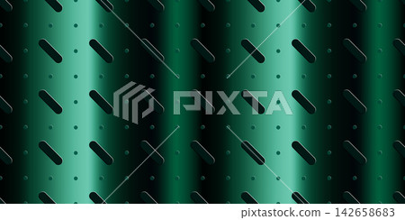 Realistic perforated gradient with metal hole black for plate wall texture. Background rhombus aluminum with grunge metallic warning for fabric purple navy. Iron pattern material with vector. Realistic perforated gradient with metal hole black for plate wall texture. Background rhombus aluminum with grunge metallic warning for fabric purple navy. Iron pattern material with vector. 142658683