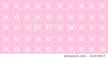 Daisy cute flower for girly gingham seamless and vector heart pattern. Kawaii blossom pretty for damask tiny romantic and baby pastel design. Dot vintage fabric for plaid simple core. Daisy cute flower for girly gingham seamless and vector heart pattern. Kawaii blossom pretty for damask tiny romantic and baby pastel design. Dot vintage fabric for plaid simple core. 142659057