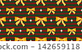 Pattern gingham bow with merry preppy background for ribbon seamless stripe. Christmas xmas fashion with circus ornament tartan for whimsical print vintage. Knot lattice diamond with design. 142659118