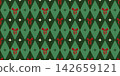 Christmas pattern background with ribbon merry seamless for stripe gingham bow. Preppy ornament vector with fashion simple tie for print xmas rhombus. Wallpaper cover bg with birthday. 142659121