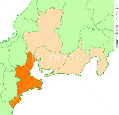 三重縣,三重,無具體縣名,東海地區,純橙色 三重縣,三重,無具體縣名,東海地區,純橙色 142659182