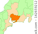 Aichi Prefecture, Aichi, No specific prefecture name, Tokai region, Solid orange Aichi Prefecture, Aichi, No specific prefecture name, Tokai region, Solid orange 142659212