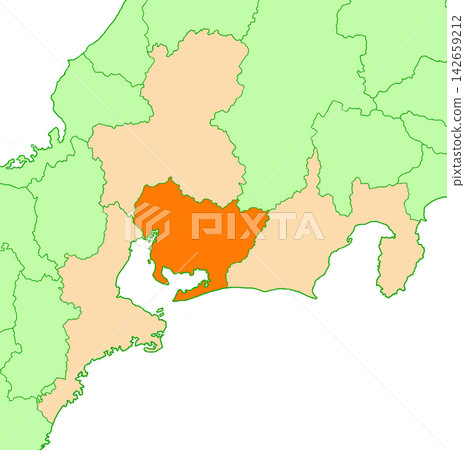 愛知縣,愛知,無具體縣名,東海地區,純橙色 愛知縣,愛知,無具體縣名,東海地區,純橙色 142659212