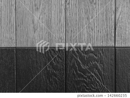 Dark grey two color wooden coating abstract pattern wood sample board texture background plank structure backdrop Dark grey two color wooden coating abstract pattern wood sample board texture background plank structure backdrop 142660235