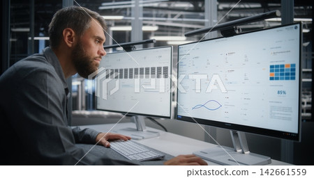 Data Center Operations Specialist Managing Critical Heat Alert Across Server Infrastructure Data Center Operations Specialist Managing Critical Heat Alert Across Server Infrastructure 142661559