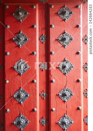 Salamanca Cathedral door detail Spain Salamanca Cathedral door detail Spain 142664283