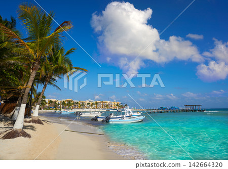 Playa del Carmen beach in Riviera Maya Playa del Carmen beach in Riviera Maya 142664320