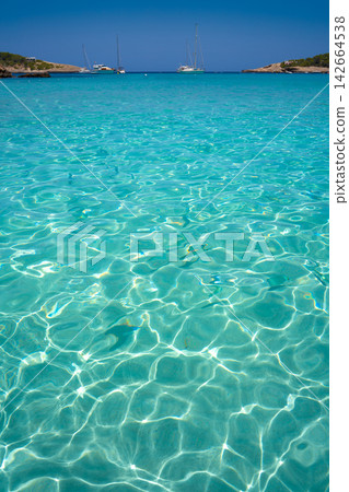Ibiza Portinatx Arenal Petit beach in Balearics 142664538