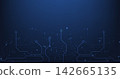 Circuit board blue technology background. 142665135