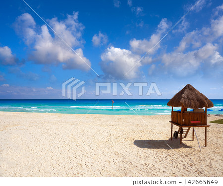 Playa Marlin in Cancun Beach in Mexico Playa Marlin in Cancun Beach in Mexico 142665649