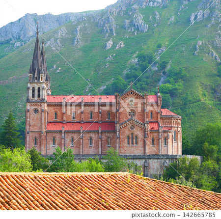 Covadonga Catholic sanctuary Basilica Asturias Covadonga Catholic sanctuary Basilica Asturias 142665785