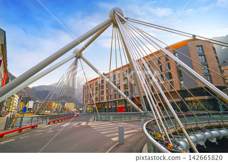 Andorra la Vella Paris bridge over Valira 142665820