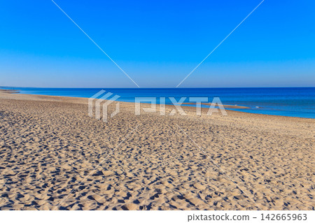 View of the Baltic sea in Poland View of the Baltic sea in Poland 142665963