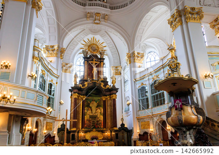 Interior of Saint Michael's Church in Hamburg, Germany Interior of Saint Michael's Church in Hamburg, Germany 142665992