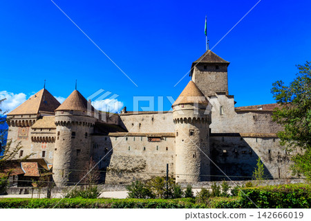 Chillon Castle near Montreux, Switzerland Chillon Castle near Montreux, Switzerland 142666019