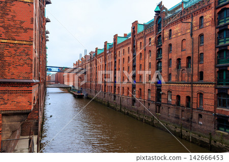 Warehouse district Speicherstadt in Hamburg, Germany Warehouse district Speicherstadt in Hamburg, Germany 142666453