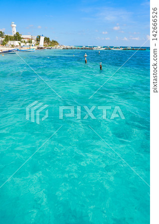 Puerto Morelos beach in Riviera Maya Puerto Morelos beach in Riviera Maya 142666526