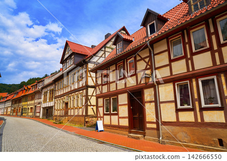 Stolberg facades in Harz mountains Germany Stolberg facades in Harz mountains Germany 142666550