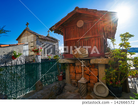 Horreo in Combarro village Pontevedra Galicia Spain Horreo in Combarro village Pontevedra Galicia Spain 142666572