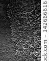 Black and white deep forms encroaching on a jet-black canvas 142666616
