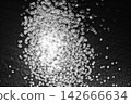 Countless monochrome stardust twinkles in the pitch-black night sky. 142666634