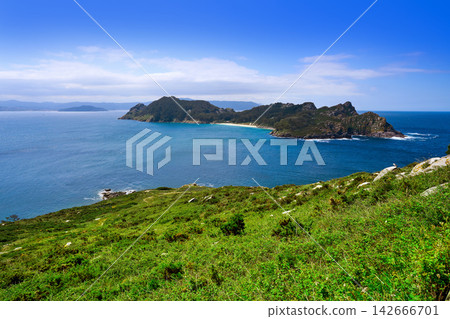 Islas Cies islands San Martino island in Vigo Galicia Islas Cies islands San Martino island in Vigo Galicia 142666701