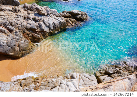 Cala Sa Boadella platja beach in Lloret de Mar Cala Sa Boadella platja beach in Lloret de Mar 142667214