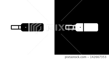 Heated tobacco icon, e-cigarette, smoking Heated tobacco icon, e-cigarette, smoking 142667353