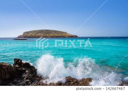 Ibiza Cala Comte conta beach Balearics Ibiza Cala Comte conta beach Balearics 142667467