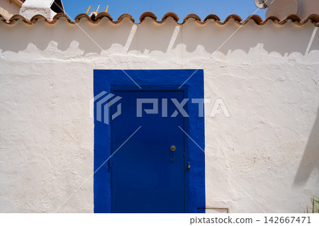 Ibiza Eivissa downtown Dalt Vila facades Ibiza Eivissa downtown Dalt Vila facades 142667471