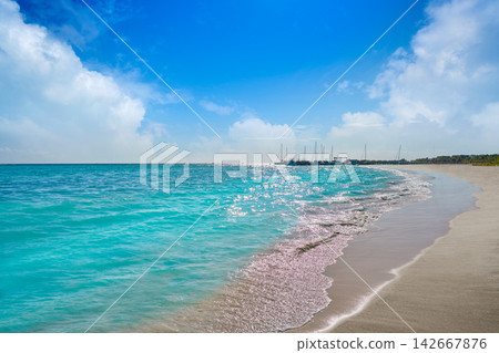 Riviera Maya Caribbean beach turquoise Mexico Riviera Maya Caribbean beach turquoise Mexico 142667876
