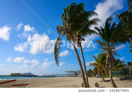 Playa del Carmen beach in Riviera Maya Playa del Carmen beach in Riviera Maya 142667993
