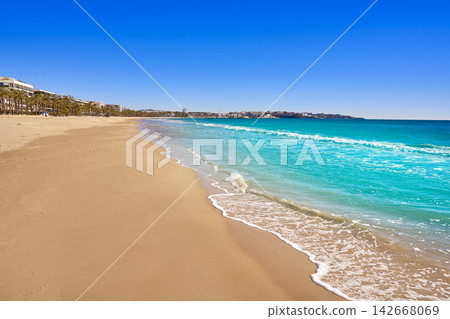 Salou beach Ponent Poniente in Tarragona Salou beach Ponent Poniente in Tarragona 142668069