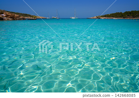 Ibiza Portinatx Arenal Petit beach in Balearics 142668085