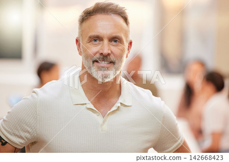 Portrait, man and creative for business and confident, manager and leadership pride in workplace office. Professional, happy and start up agency, entrepreneur and company with mature businessman Portrait, man and creative for business and confident, manager and leadership pride in workplace office. Professional, happy and start up agency, entrepreneur and company with mature businessman 142668423