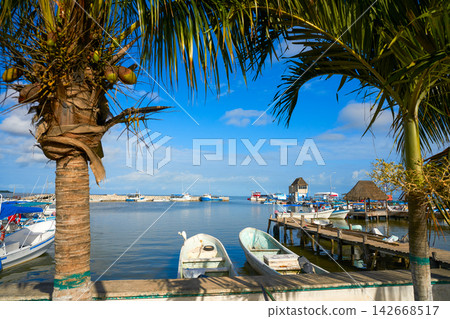 Chiquila port in Quintana Roo Mexico Chiquila port in Quintana Roo Mexico 142668517