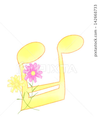 音符與波斯菊 142668733