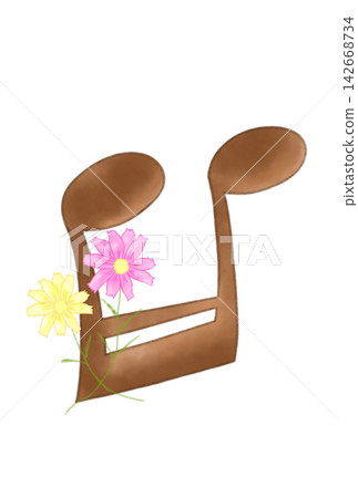 音符與波斯菊 142668734