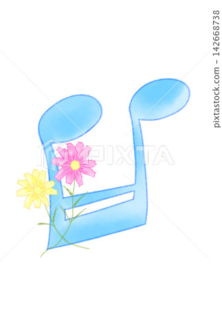 音符與波斯菊 142668738