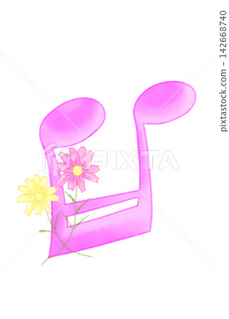 音符與波斯菊 142668740