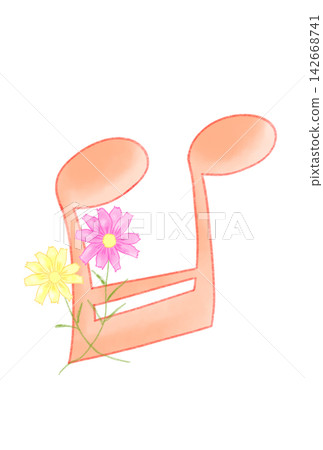 音符與波斯菊 142668741