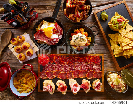 Tapas from Spain varied mix Tapas from Spain varied mix 142669011