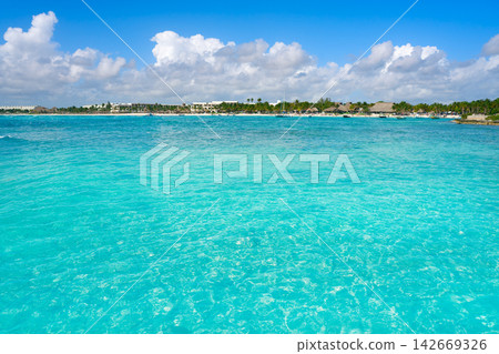 Akumal Caribbean beach in Riviera Maya Akumal Caribbean beach in Riviera Maya 142669326