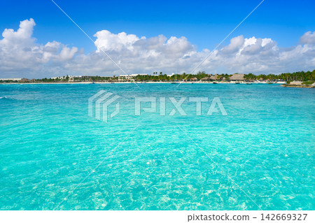 Akumal Caribbean beach in Riviera Maya Akumal Caribbean beach in Riviera Maya 142669327