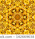 A neat and beautiful yellow geometric pattern 142669638