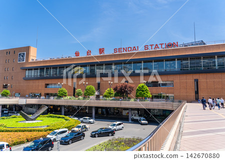 仙台站西口（東北地區最大的終點站），JR東日本，宮城縣仙台市青葉區。 142670880