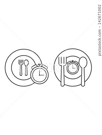 Intermittent Fasting and Time Restricted Eating Schedule Icon Intermittent Fasting and Time Restricted Eating Schedule Icon 142671002